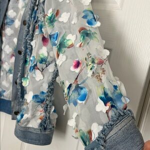 DENIM JACKET BY AZI size M , sexy and beautiful